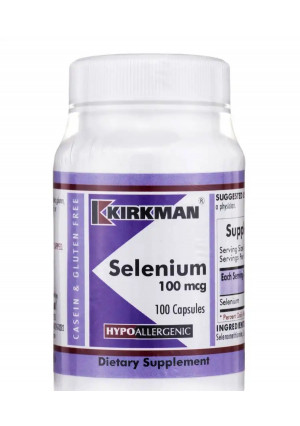 Kirkman Selenium 100 mcg -Hypoallergenic - 100 Capsules