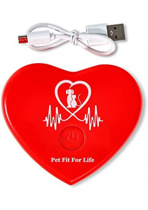 Pet Fit For Life Rechargeable Heartbeat Simulator with USB Pet Anxiety Relief and Calming Aid for Your Cat Kitten Dog and Puppy