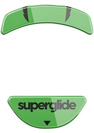 Superglide - Fastest and Smoothest Mouse Feet / Skates Made with Ultra Strong Flawless Glass Super Fast Smooth and Durable Sole for Razer Orochi V2 [Green]