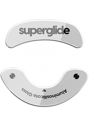 Superglide - Fastest and Smoothest Mouse Feet / Skates Made with Ultra Strong Flawless Glass Super Fast Smooth and Durable Sole for Endgame Gears XM1 RGB / XM1r [White]