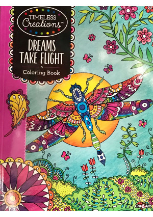 Cra-Z-Art Timeless Creations Coloring Book, Dreams Take Flight, 64 Pages