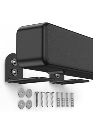 HomeMount Universal Soundbar Wall Mount - Adjustable Sound bar Mounts Mounting Shelf Stand Bracket for Samsung/TCL Channel Home Theater/LG/Vizio/Polk Audio/Klipsch/Insignia/JBL/Sony Sound Bars