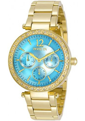 Invicta Women's Angel Quartz Watch with Stainless Steel Strap, Gold, 18 (Model: 29928)