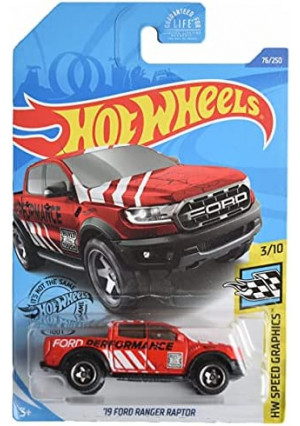 Hot Wheels '19 Ford Ranger Raptor, [red] 76/250 Speed Graphics 3/10