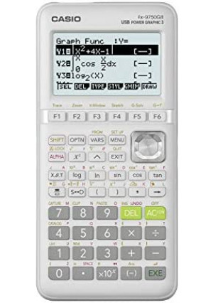 Casio fx-9750GIII White Graphing Calculator (fx-9750GIII-WE)