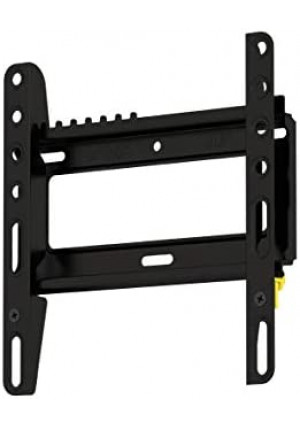 AVF EL200B-A Flat to Wall Low Profile TV Mount Black, for Most 25”, 28”, 30”, 32”, 37”, 39”, 40” TV or Monitor, Universal Wall Mounting Bracket, VESA 50x50 to 200x200, Easy to Install