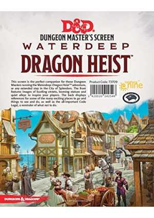 Gale Force Nine Waterdeep Dragon Heist - DM Screen, Multicolor (GFN73709)