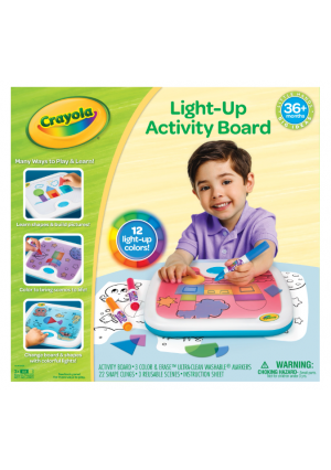 Crayola Light Up Activity Board Art Coloring Kit, Gift for Girls & Boys, Beginner Child