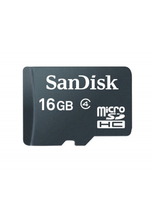 Sandisk 16GB MicroSDHC Memory Card, Class 4 (RETAIL PACKAGE)