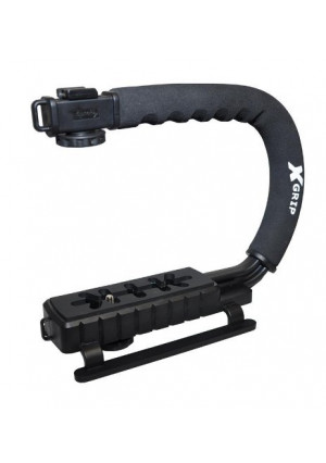 Opteka X-GRIP Professional Camera / Camcorder Action Stabilizing Handle- Black