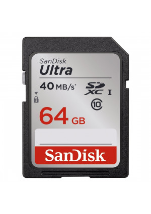 SanDisk Ultra 64GB Class 10 SDXC Memory Card Up To 40MB/s-SDSDUN-064G-G46 [Newest Version]