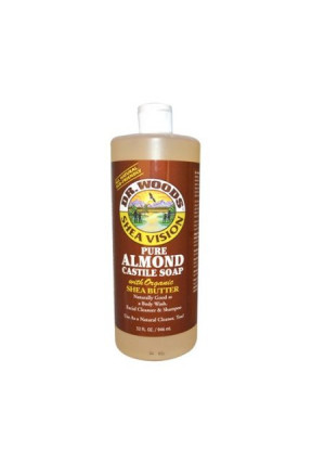 Dr Woods Products Pure Almond Castile Soap with Organic Shea Butter 32 oz