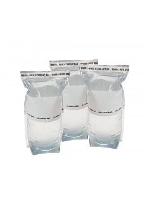 Survival Water Bags - Outdoors and Camping 1 Liter Stand Up Emergency Water Bag (Pack of 3)
