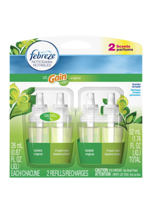 Febreze Noticeables Air Freshener Refill, Gain Original, 1.758 Ounce, 2 Count