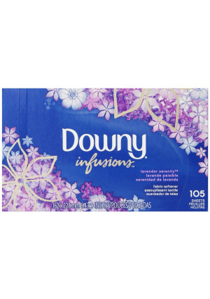 Downy Ultra Infusions Lavender Serenity Sheet Fabric Softener 105 Count