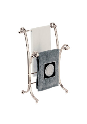 InterDesign York Lyra Fingertip Towel Stand , Satin