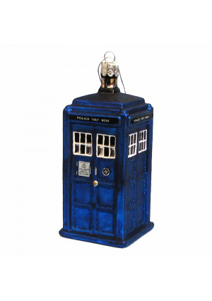 Kurt Adler 4-1/4-Inch Doctor Who Tardis Figural Ornament (Plastic)