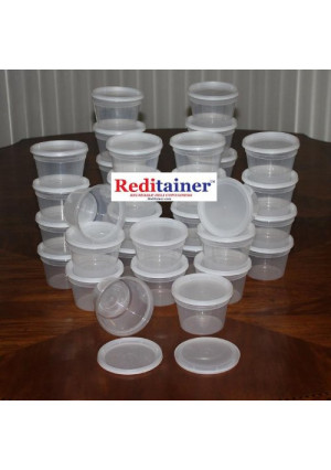 Reditainer Deli Food Storage Containers with Lid, 16-Ounce, 36-Pack