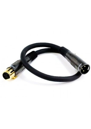 Monoprice 104749 1.5-Feet Premier Series XLR Male to XLR Female 16AWG Cable