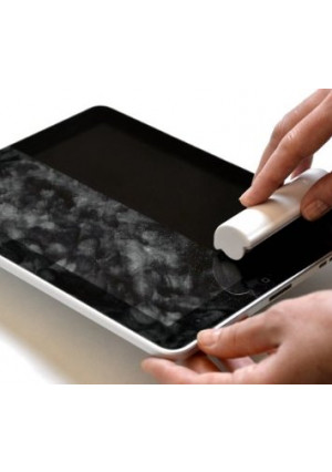iRoller: A liquid free, reusable touch screen cleaner for the removal of oily fingerprints, smudges and bacteria from touchscreen devices.