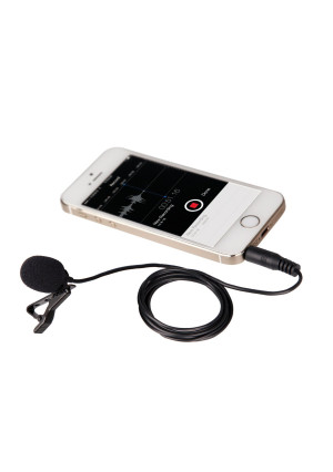 Movo PM10 Deluxe Lavalier Lapel Clip-on Omnidirectional Condenser Microphone for Apple iPhone, iPad, iPod Touch, Android and Windows Smartphones