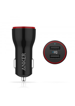 Anker PowerDrive 2 (24W / 4.8A 2-Port USB Car Charger) for iPhone 6 / 6 Plus, iPad Air 2 / mini 3, Galaxy S6 / S6 Edge and More