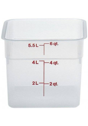 Cambro (6SFSPP190) 6 qt Polypropylene Food Storage Container - CamSquare