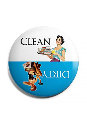Aloha Girls Gifts Blue Retro Clean Dirty Dishwasher Magnet