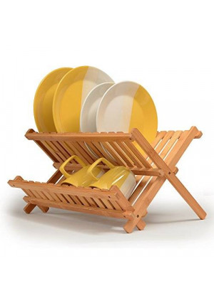 Bambüsi By Belmint 100% Natural Bamboo Folding Dish Rack