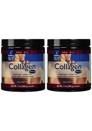 Neocell Super Powder Collagen, Type 1 and 3, 7 Ounce (2 Pack)