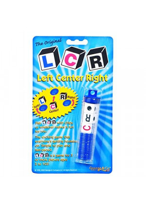George and Company LLC LCR - Left Center Right Dice Game - Random Color