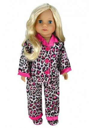 Sophia's 18 Inch Doll Clothes Pajama Set and Doll Slippers