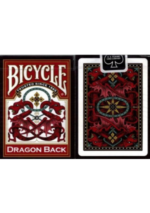 Bicycle Dragon Back Playing Cards (Colors May Vary)