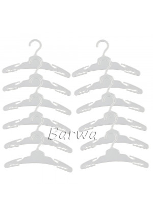 Barwa 12 Pcs Doll Clothes Accessories Hangers Set for 18 Inch American Girl dolls Xmas Gift