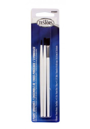 Testors Nylon Paint Brush, Set of 3