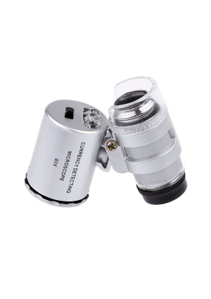 Kare & Kind 60X mini illuminated Jeweler LED UV Lens Loupe with Kare and Kind retail package (60X)