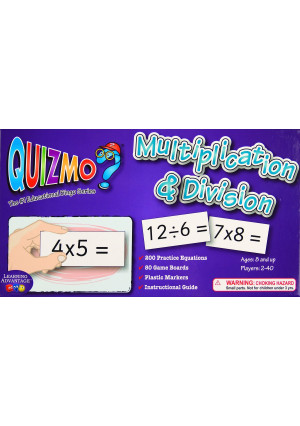 Learning Advantage 8243 QUIZMO Multiplication and Division Card