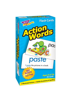 Action Words Skill Drill Flash Cards, Pack of 96 Card Game