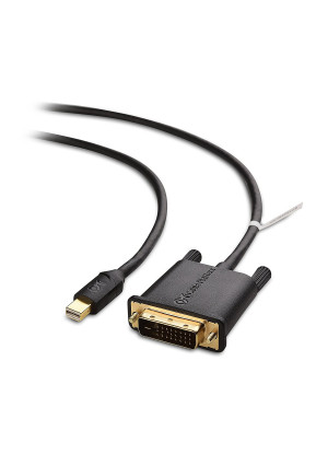 Cable Matters Mini DisplayPort (Thunderbolt™ 2 Port Compatible) to DVI Cable in Black 6 Feet