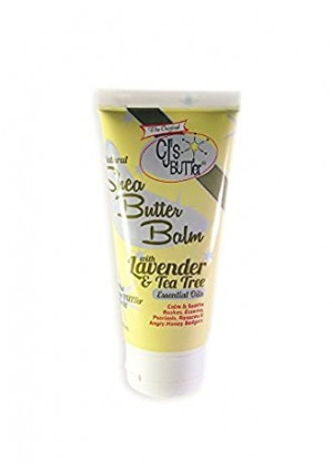 The Original CJ's BUTTer All Natural Shea Butter Balm - Lavender and Tea Tree, 6 oz. Tube