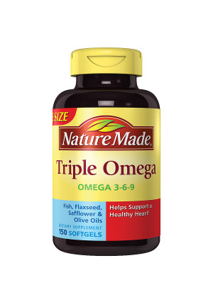 Nature Made Triple Omega Liquid Softgels Dietary Supplement
