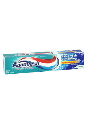 Aquafresh Extra Fresh + Whitening Fluoride Toothpaste Fresh Mint