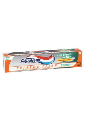 Aquafresh Extreme Clean Fluoride Toothpaste Fresh Mint