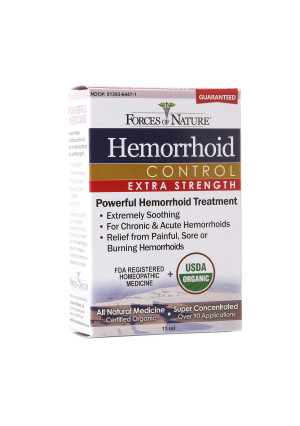Forces of Nature Hemorrhoid Control Extra Strength