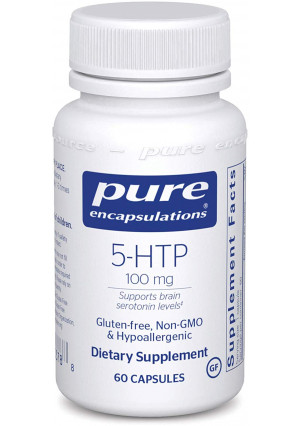 Pure Encapsulations - 5-HTP (5-Hydroxytryptophan) 100 mg - Hypoallergenic Dietary Supplement to Promote Serotonin Synthesis* - 60 Capsules