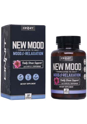 Onnit New Mood: Daily Stress, Mood, and Sleep Support Supplement (30ct)