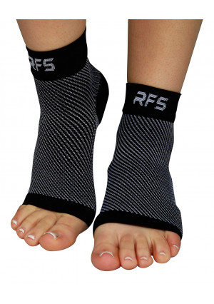 Plantar Fasciitis Foot Compression Sleeves for Injury Rehab and Joint Pain. Best Ankle Brace - Instant Relief and Support for Achilles Tendonitis, Fallen Arch, Heel Spurs, Swelling and Fatigue