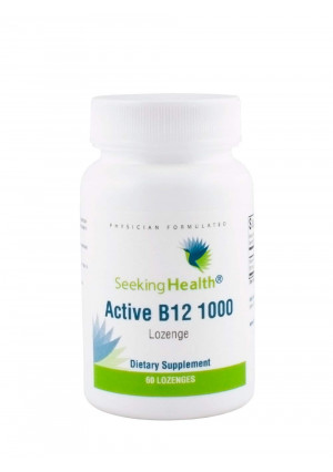 Active B12 1000 | 60 Lozenges | 1000 mcg B12 as Adenosylcobalamin and Methylcobalamin | Seeking Health