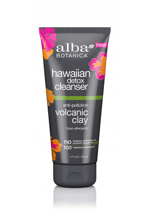 Alba Botanica Hawaiian Detox Anti-Pollution Volcanic Clay Cleanser 6 oz.
