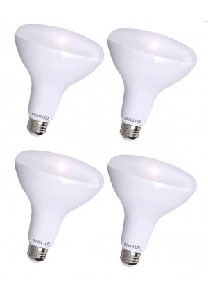 4 Pack Bioluz LED BR30 LED Dimmable Bulb, 65W Replacement (Uses 8W) 650 lumen, 3000K (Soft White), Indoor/Outdoor Flood Light, 110 Beam Angle, E26 Medium Base, UL-Listed (Pack of 4)